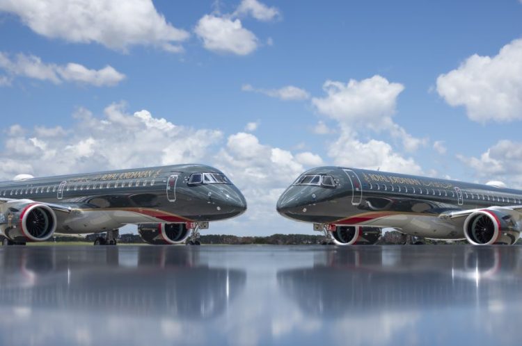 Royal Jordanian Airlines da la bienvenida a nuevos aviones de la compañía brasileña Embraer
