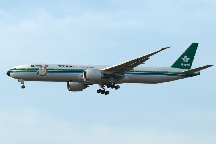 Close-up of a Commercial Airplane